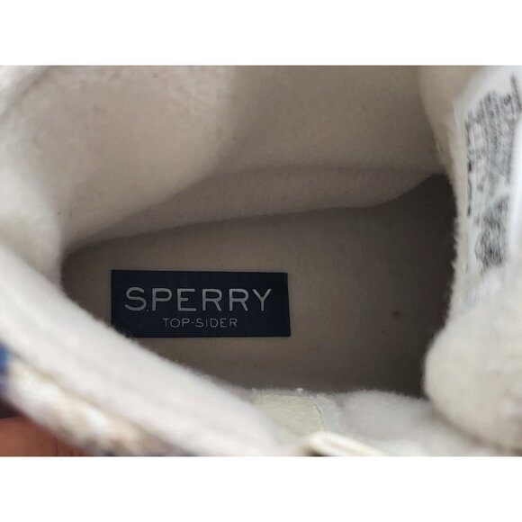 Sperry Plaid Womens Duck‎ Boots Side Zip Size 6 Beige Tan STS87767 - Picture 9 of 9